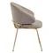 Стул Lime, серо-бежевый микровелюр с золотыми ножками