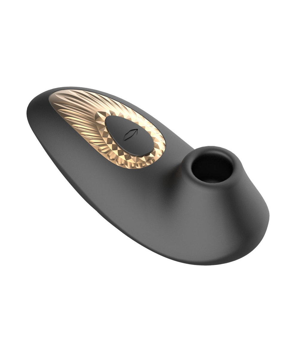 Черный вакуумный стимулятор клитора