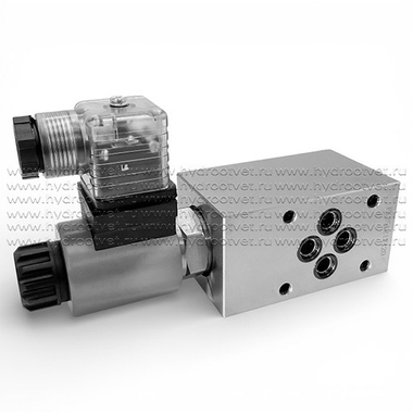 JYT-NG6-VC10-A-00 - Гидрораспределитель 2/2 седельный Ду 6 модульного монтажа с электроуправлением, в канале В, с электроуправление G24, CETOP3