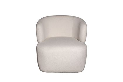 Кресло Тироло (Tirolo) букле белое 73x79x76см Garda Decor