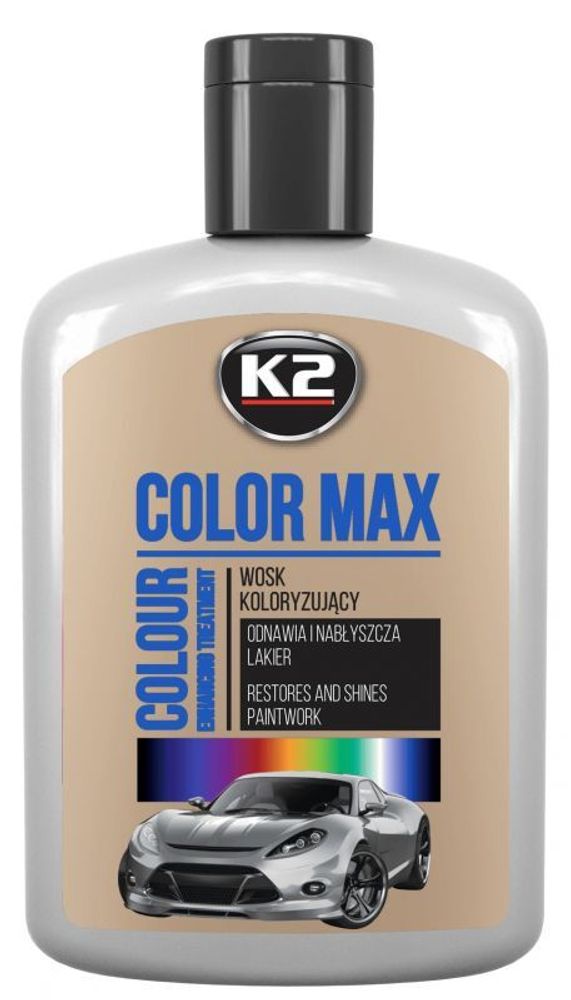 K020SZ COLOR MAX 200 GREY 200 мл. воск для полировки серый