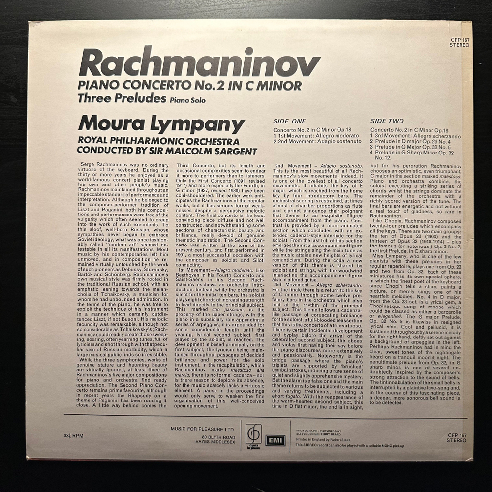 Рахманинов - Концерт для фортепиано с оркестром № 2 / Три прелюдии (Англия)