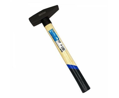 Молоток Россия 400 г, квадратный боек, деревянная рукоятка