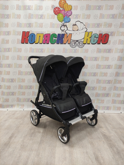 Коляска для двойни CARRELLO  Connect CRL-5502 Serious Black