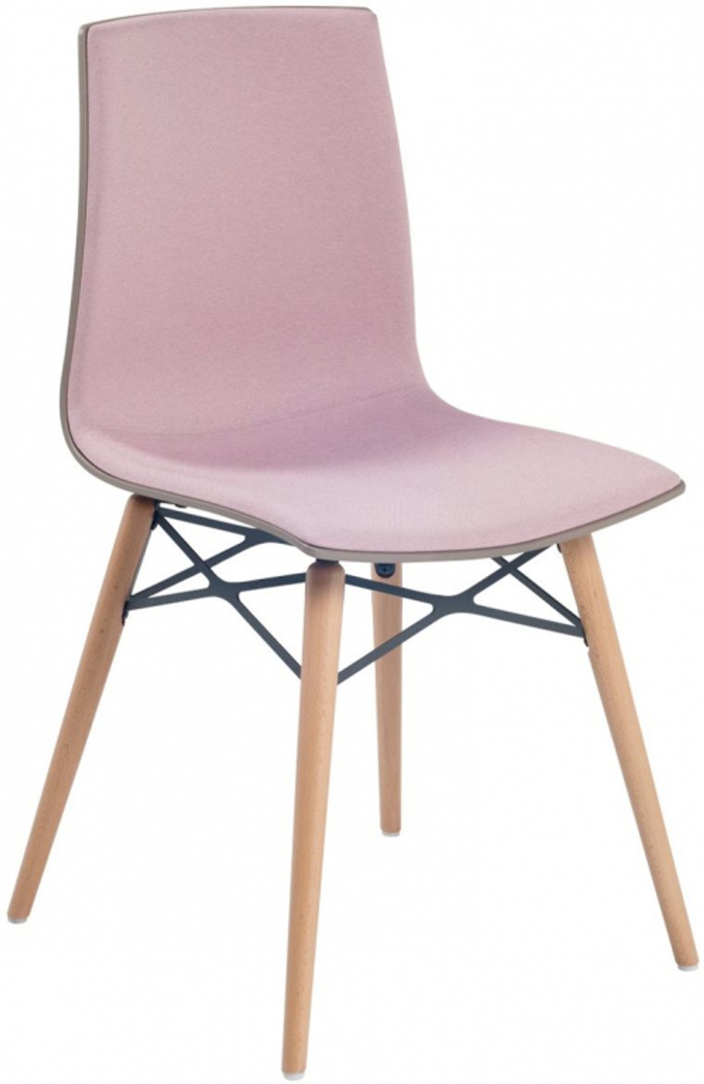 Стул пластиковый с обивкой Papatya X-Treme-S Wox Pro Soft Beech