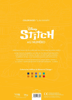 Hachette раскраска по номерам Coloriages mystères - раскраски Лило и Стича