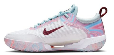 Женские Кроссовки теннисные Nike Zoom Court NXT - white/glacier blue/team orange/dark beetroot