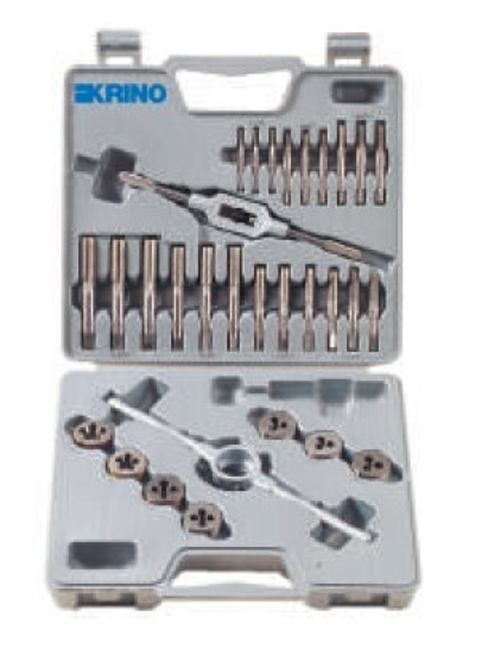 Набор метчиков и плашек M3-M12 30пр Krino 17008201