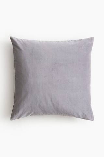 H&M HOME РОЖДЕСТВЕНСКИЙ БАРХАТНЫЙ ЧЕХОЛ НА ПОДУШКУ, СЕРЫЙ