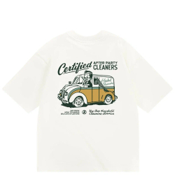 Футболка Haided CLEANERS RLXD HW TEE, Молочный