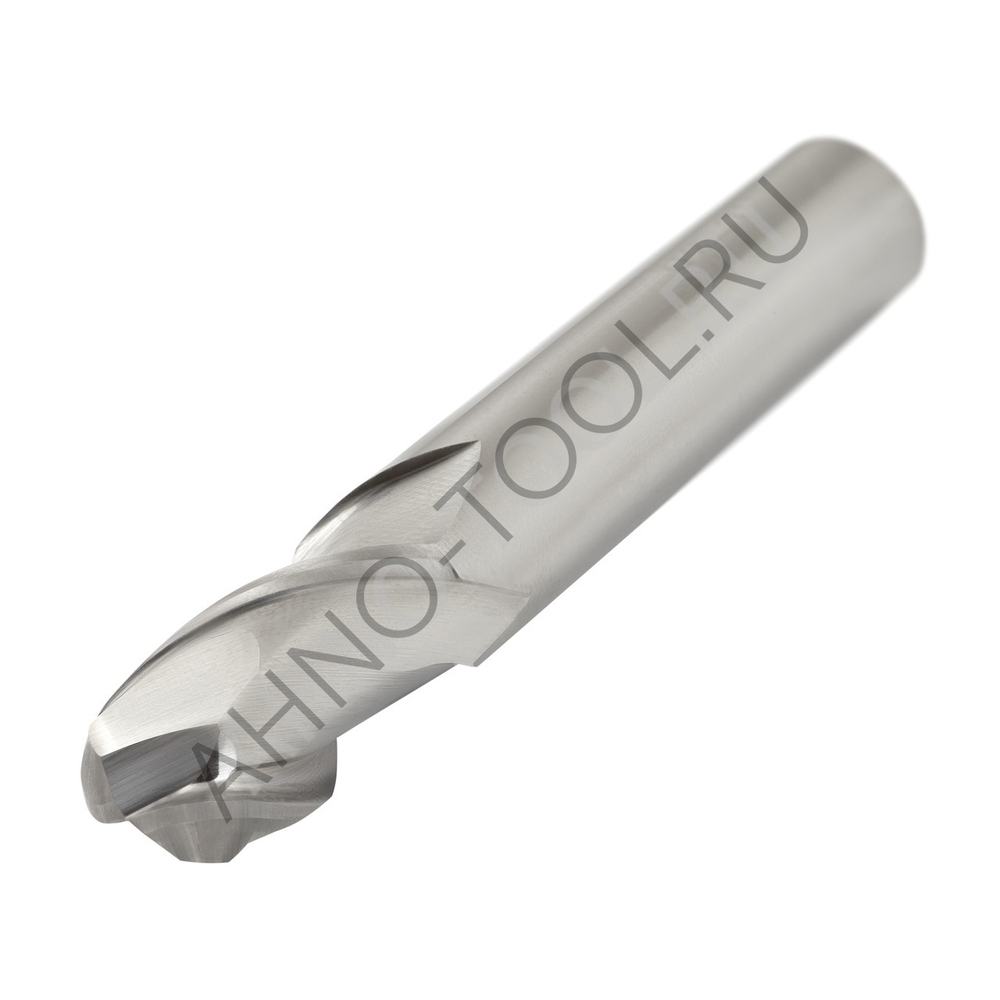 Фреза твердосплавная сферическая 10мм (L=75, l=20, хв=6) Z2 35° по алюминию и цвет.металлам BRAL-2B-