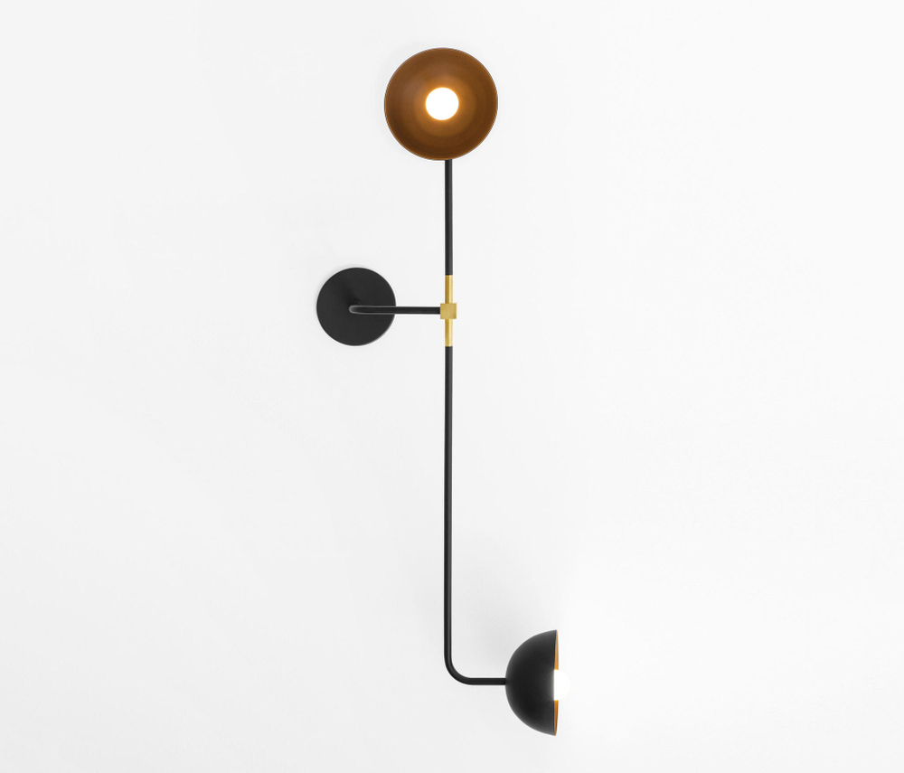 Wall design lamp  Beaubien Double Shade by Lambert & Fils