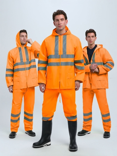 Костюм влагозащитный сигнальный СОП PROFLINE Specialist (ПВХ,210), оранжевый
