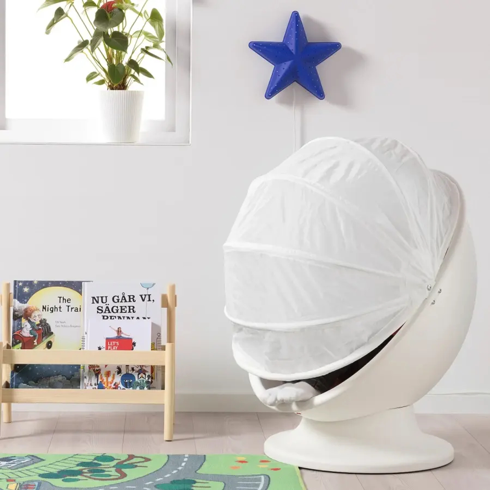 Детское вращающееся кресло - IKEA PS LÖMSK/ПС ЛЁМСК ИКЕА, 72х62х59, белый