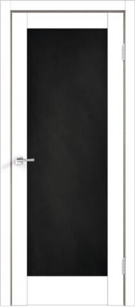 Межкомнатная дверь Velldoris Alto 4GR PG (графитовая доска+филенка) Эмалит белый