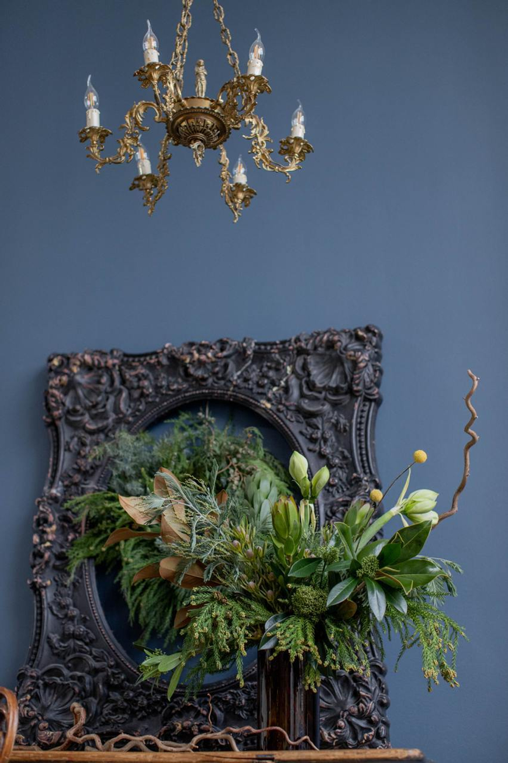 Букет символ года Green wooden snake