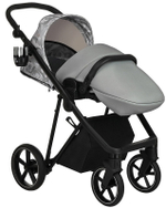 Детская коляска Roan Sol Flowers 3 в 1 с автокреслом Tutis Elo Lux EduSky Black RSF/5002 Gray/Black