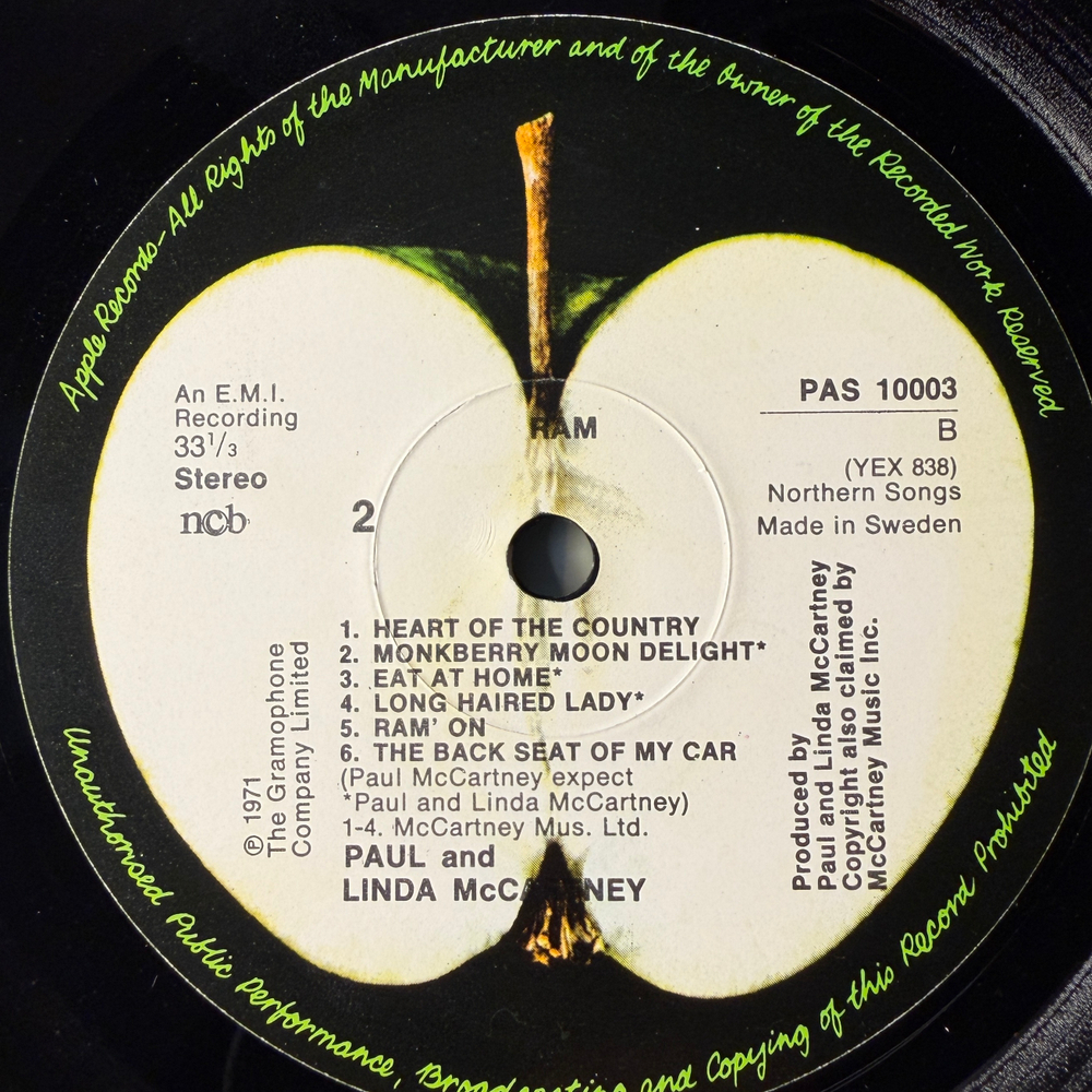 Paul And Linda McCartney ‎– Ram (Швеция)