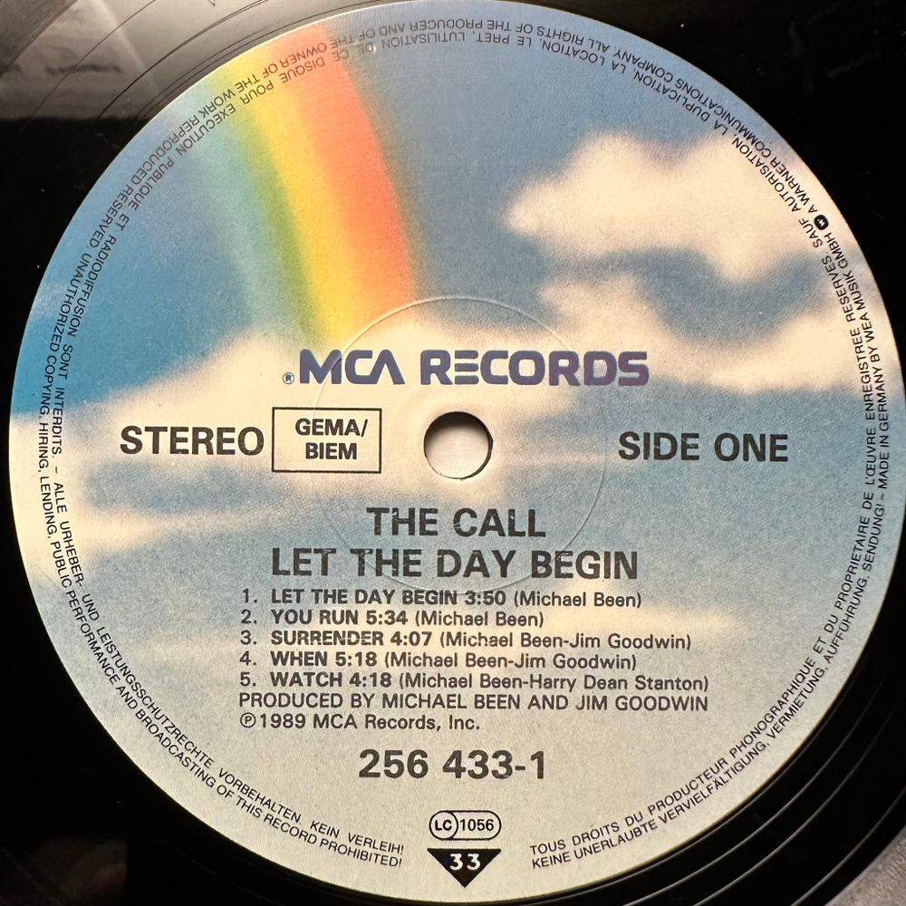 The Call - Let The Day Begin (Германия 1989г.)