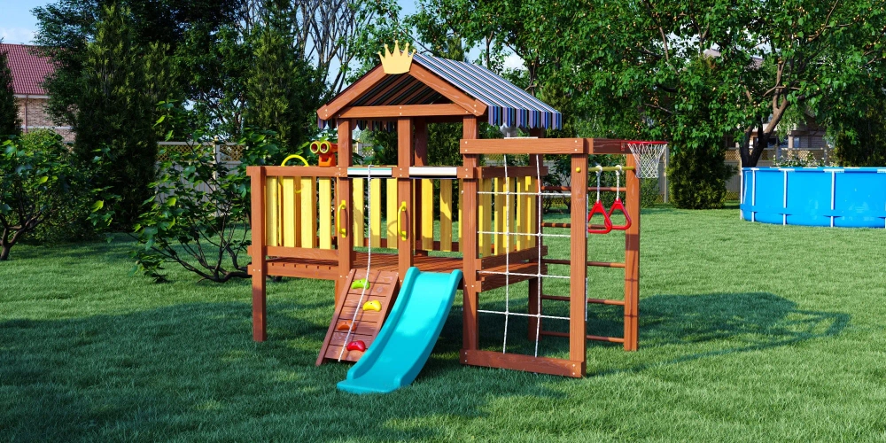 Игровой комплекс из дерева"Baby - 3"(Play)(Priority)