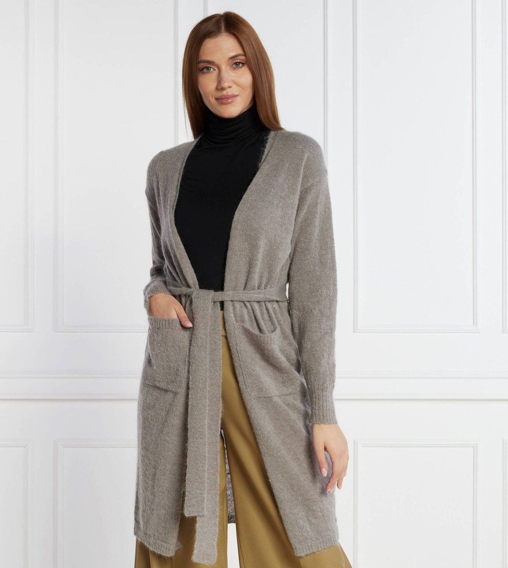 Хлопковый кардиган Max Mara Leisure - серый(334605366)