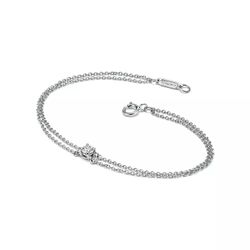 Браслет из платины с бриллиантом 0.17 карат, Tiffany💠Solitaire diamond💎