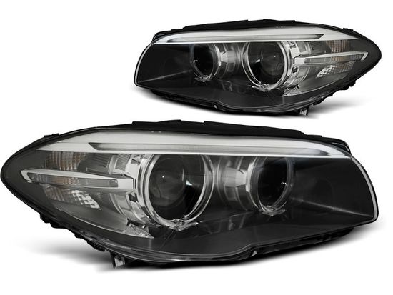 Передние фары AE led black drl для BMW 5 F10 F11