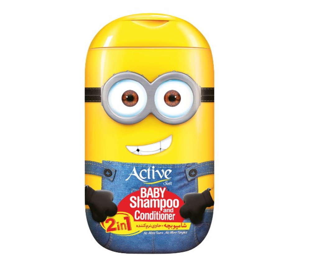 ACTIVE ИРАН / Детский шампунь и кондиционер 2в1 "Minions", 280 мл х 12