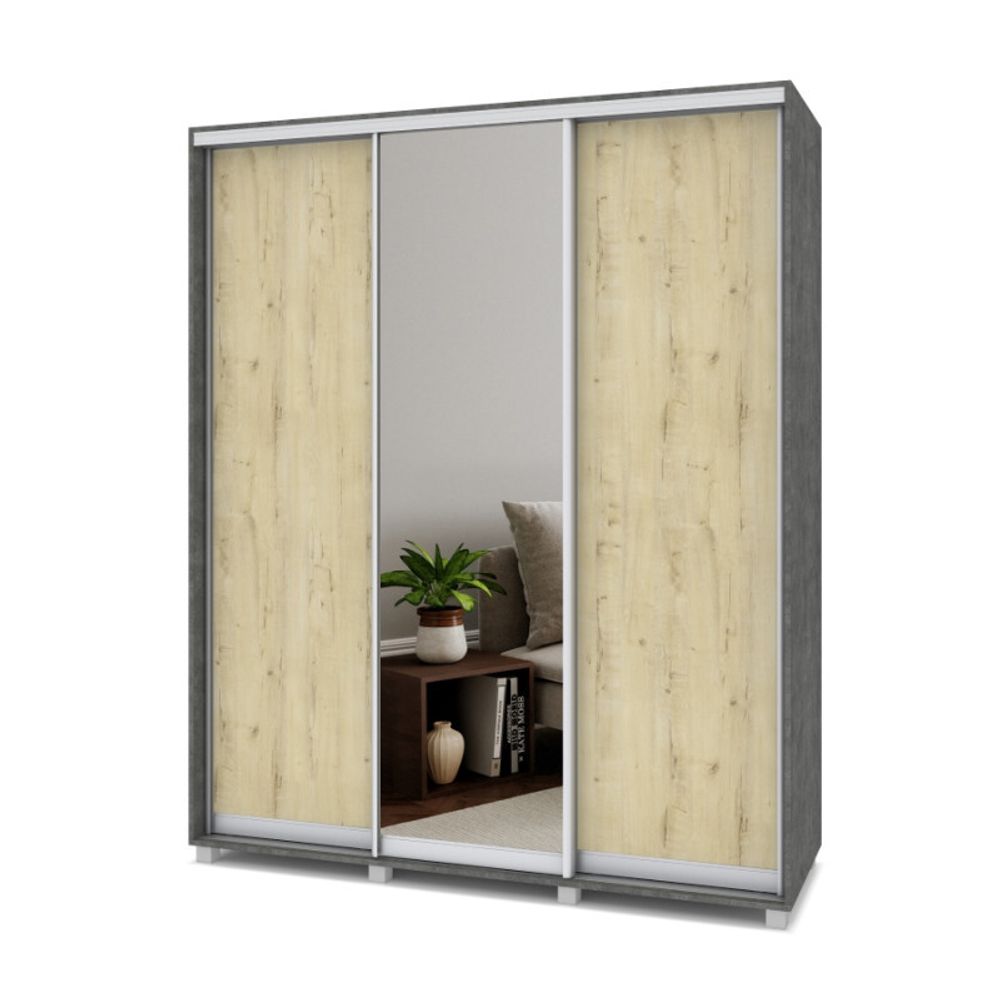 Шкаф-купе трехстворчатый "Роланд" Р682, ЛДСП, MODERN