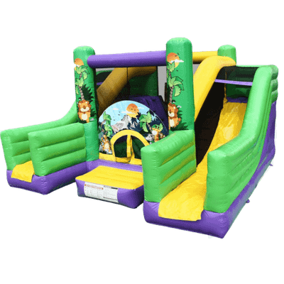 Коммерческий надувной батут "Двойная горочка"