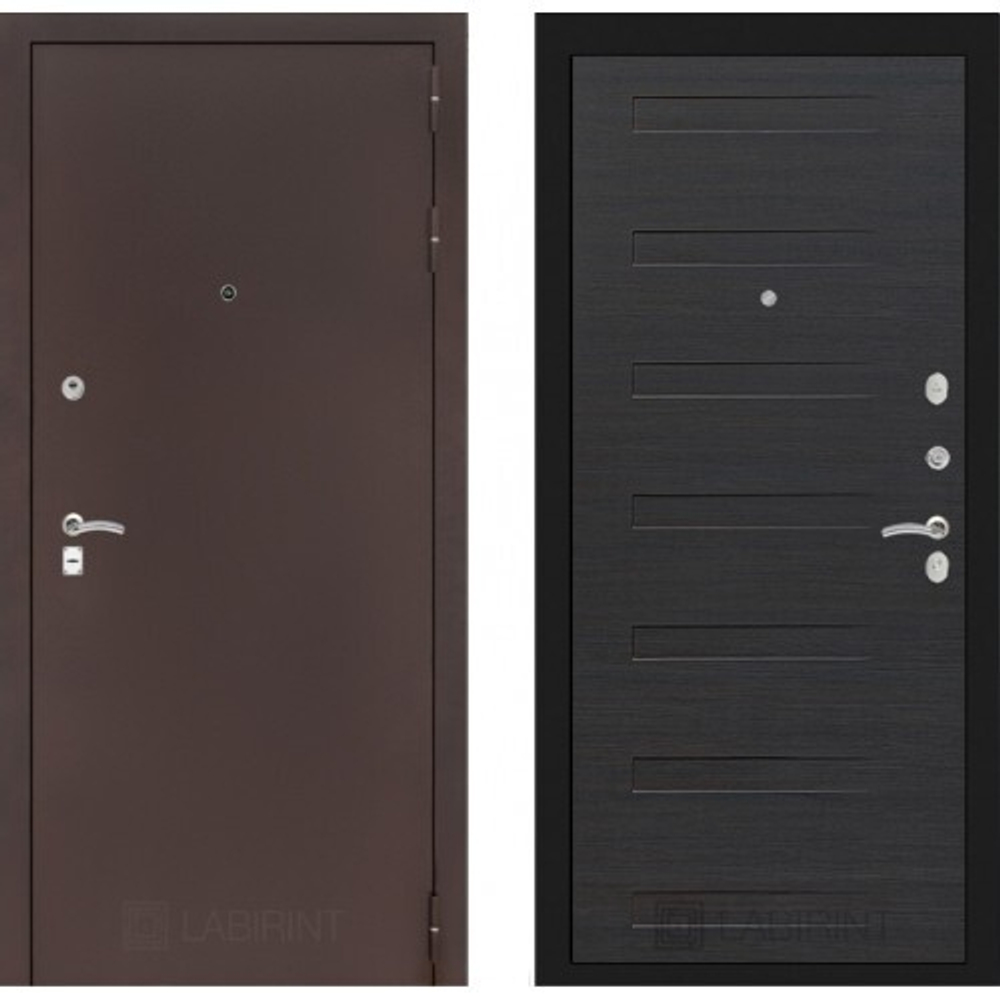 Дверь входная Лабиринт CLASSIC антик медный 14 - Эковенге металлическая