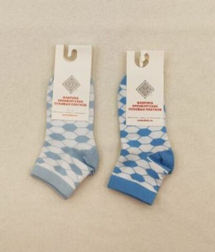 Носки детские Н609-04/01 голубой/белый