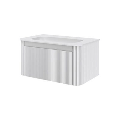 Тумба без раковины VOI рифл. 80см MATT WHITE