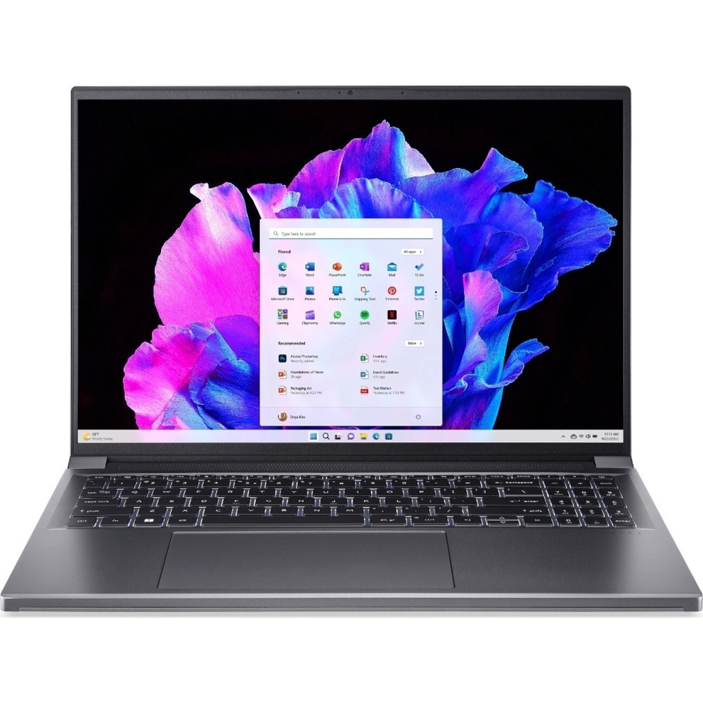 Ноутбук Acer/SFX16-61G-R12Z Swift X 16/1г/Ryzen 9/7940HS/4 GHz/16 Gb/PCIe NVMe SSD/1024 Gb/No ODD/GeForce/RTX 4050/6 Gb/16 ''/2880x1800/Без операционн