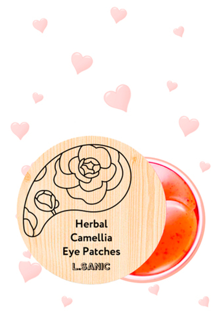 L.Sanic Herbal Camellia Hydrogel Eye Patches Гидрогелевые патчи с экстрактом камелии