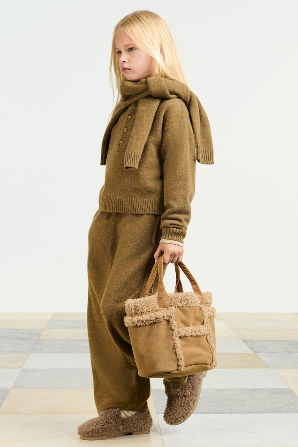 ZARA СУМКА ЧЕРЕЗ ПЛЕЧО, КОРИЧНЕВЫЙ