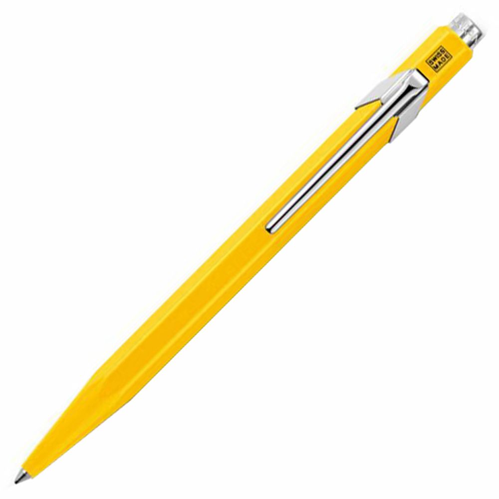Carandache Office CLASSIC yellow (M) чернила: синий металл в подарочной коробке (849.010_MTLGB)