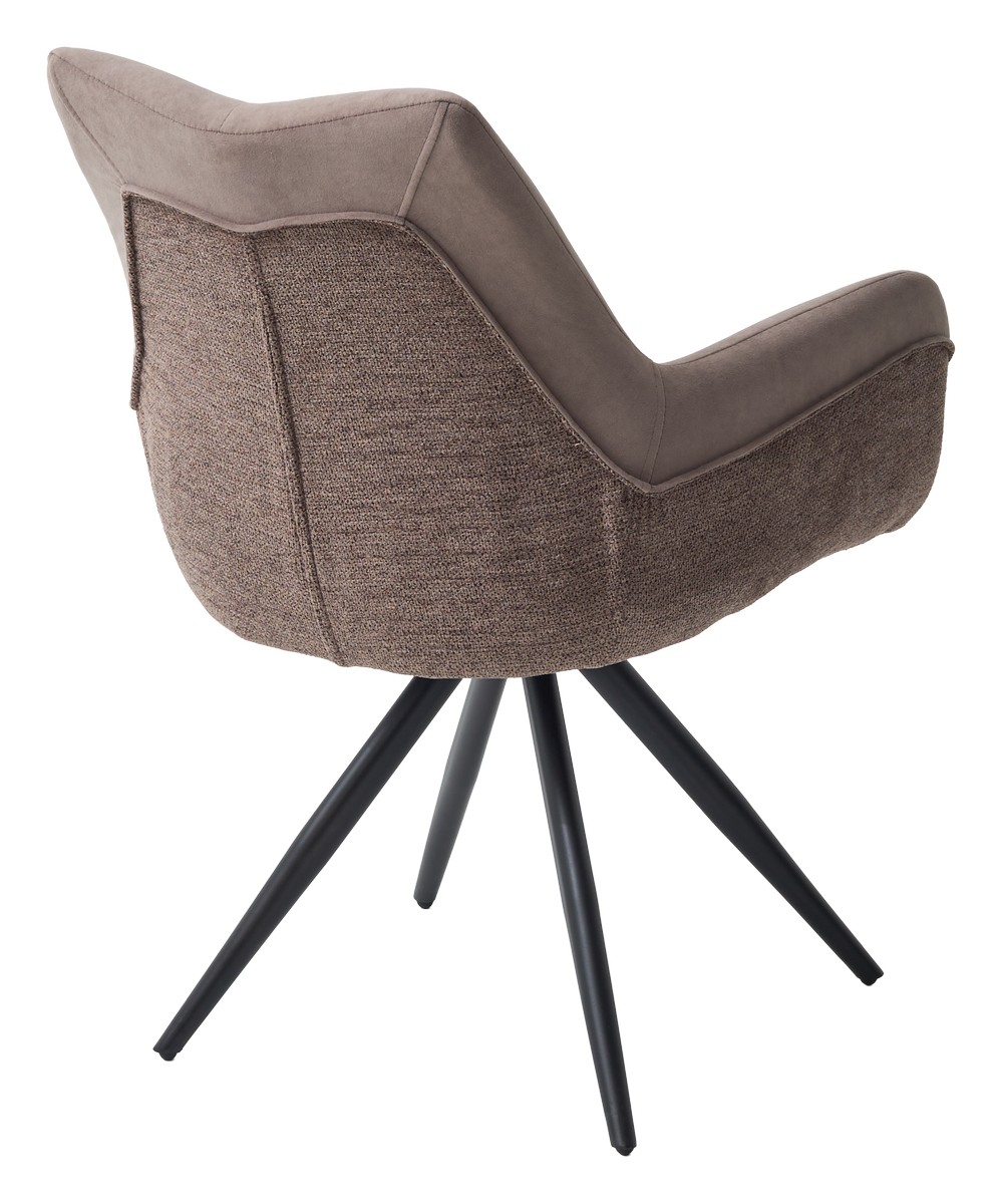 Стул МАРК 360 град., цвет B-05/SIERRA-10 капучино, велюр / черный каркас М-City