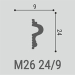 bello deco Молдинг XPS М 26 (24x9) 00-00105916