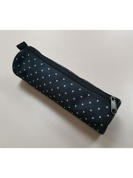 Пенал мягкий тубус, Jenzol, круглый ткань горох