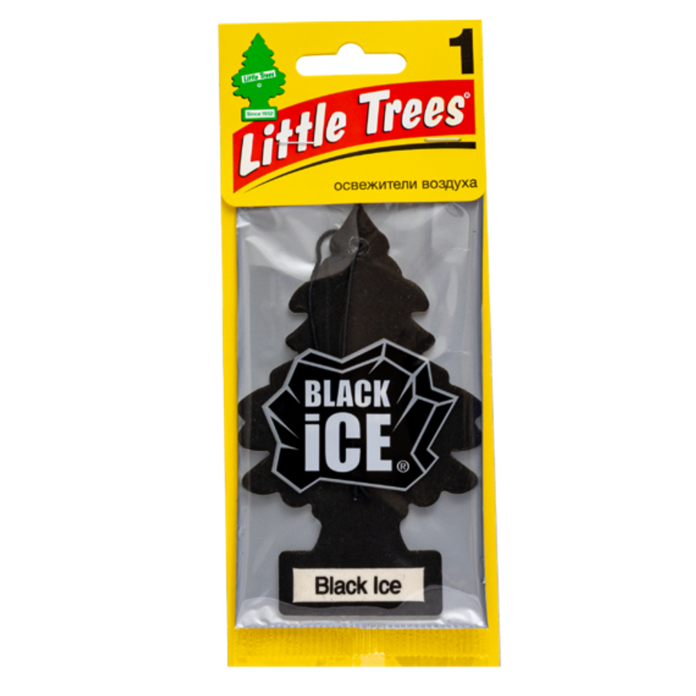 Little Trees Ароматизатор для автомобиля Большая Ёлочка Черный лед