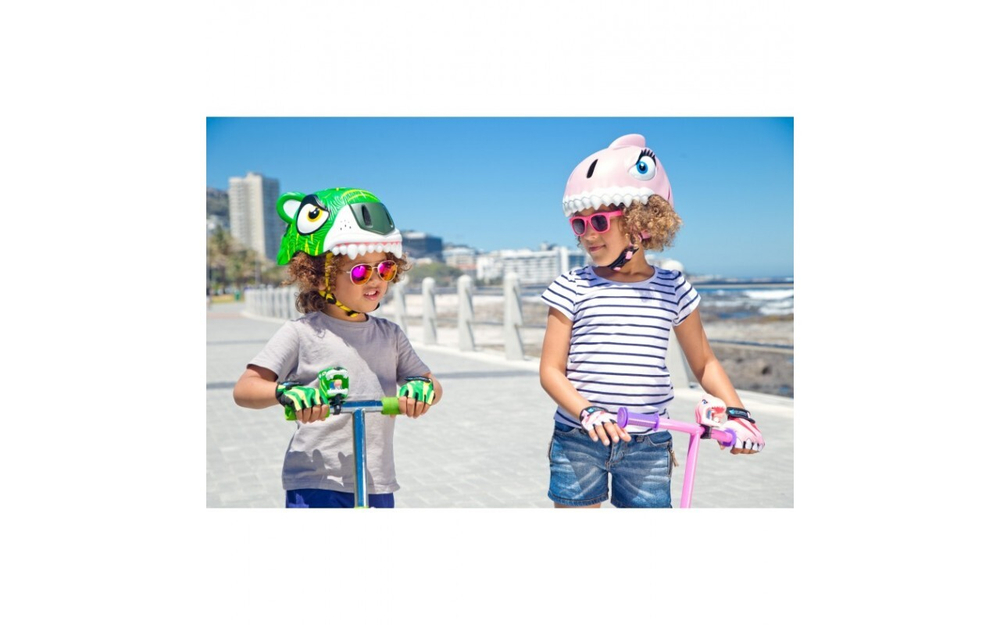 Шлем Pink Shark 2017 New (розовая акула) Crazy Safety