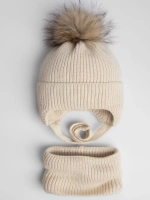 Шапка детская зимняя и снуд вязаные