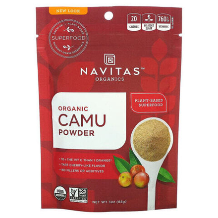 Суперфуды Navitas Organics, Organic Camu Powder, 85 г (3 унции)