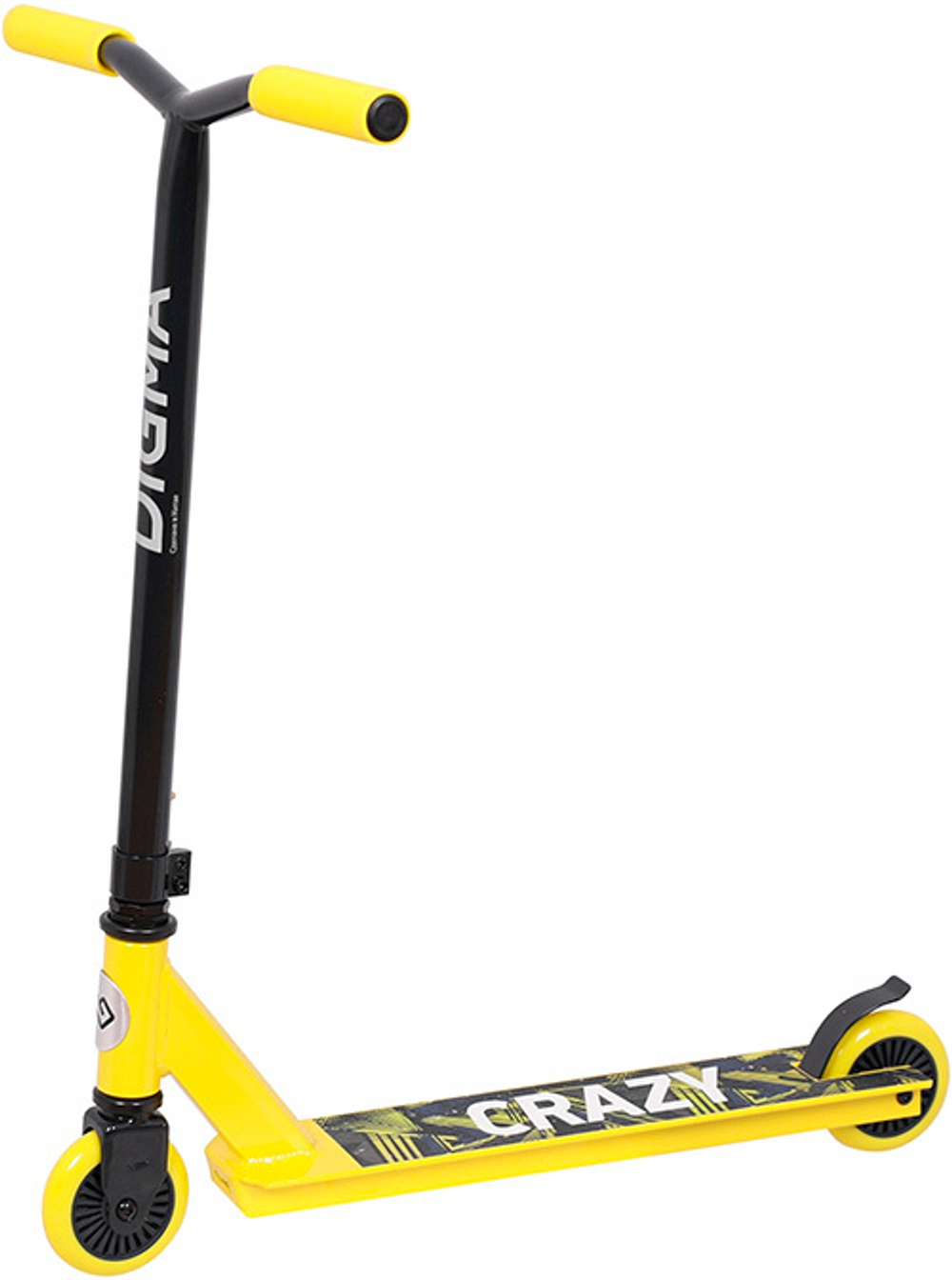 Самокат Digma Crazy трюковый 2-кол. желтый/черный (ST-CR-100)