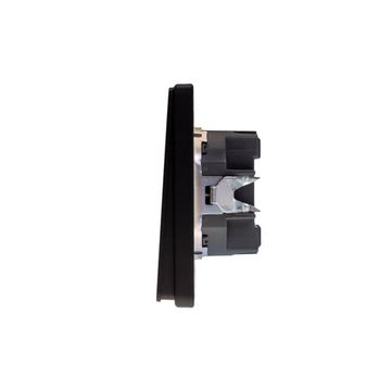 Выключатель ROUND 2 кл 10А с/у оникс KRANZ