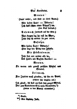 Der Travestirte Telemach. Theil 1. Eine Karrikatur in Knittelreimen Mit Gesang in Drei Aufzügen | Joachim Perinet