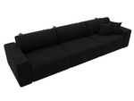 Диван прямой Лига-036 НПБ Классик Лонг МИКРОВЕЛЬВЕТ Черный