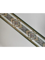 Бордюр для обоев бумажный 6 см окантовка лента зеленый