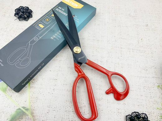Ножницы закройные с прорезиненной ручкой, L 23,5 см, №9